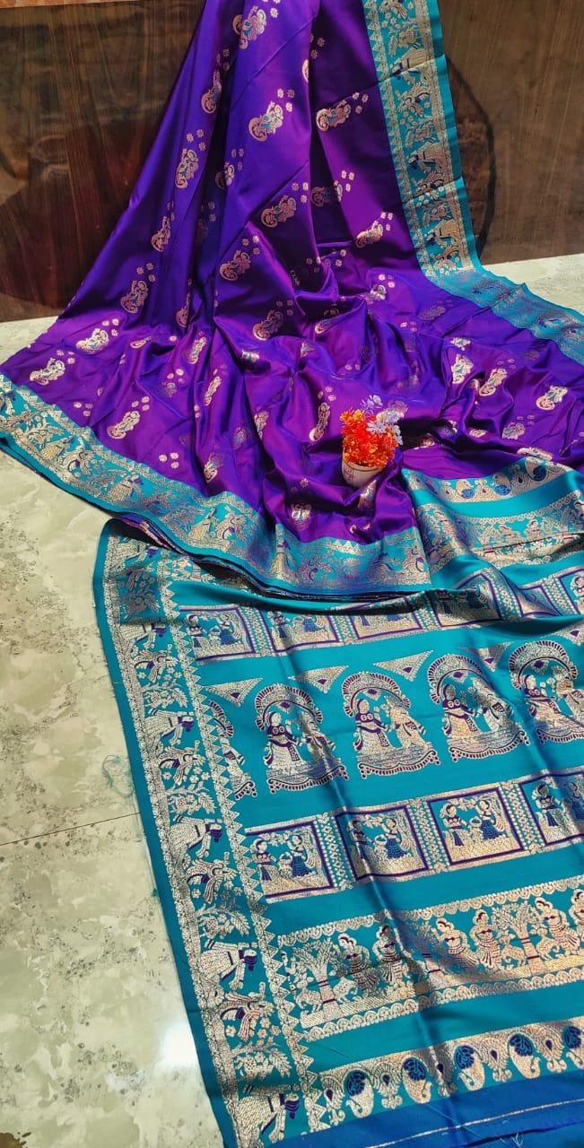 Swarnachori Silk - Purple