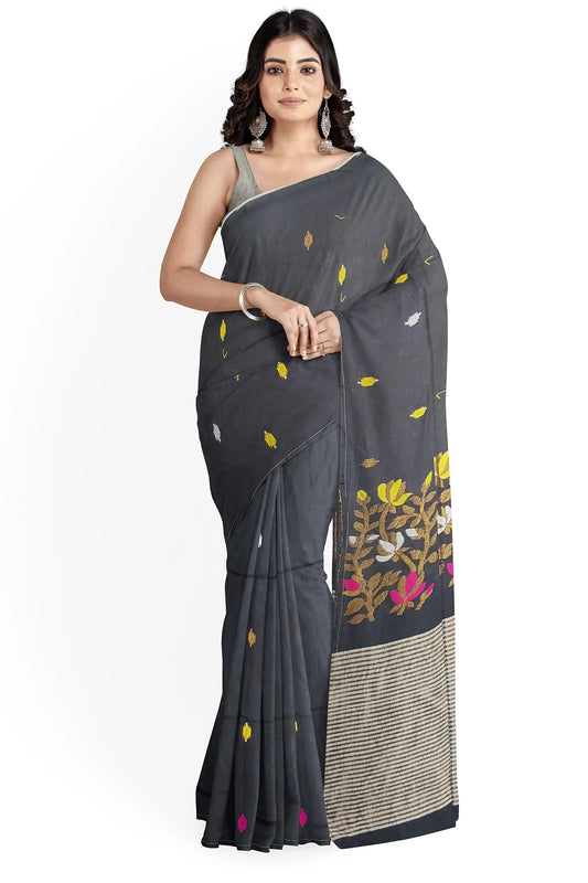 Cotton mercerized black Putul's fashion