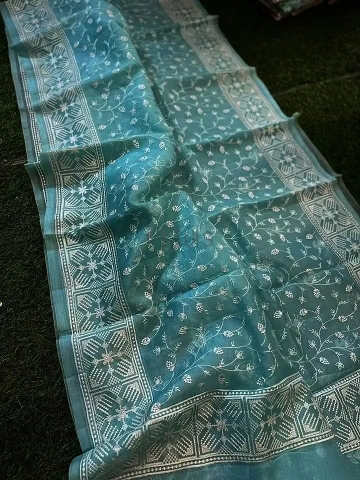 Banarasi organza with computer embroidery work Putul's Fashion