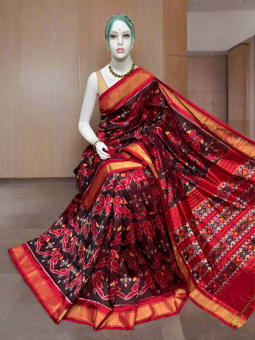 Double weaving Ikkat silk exclusive collection - Ikkat silk