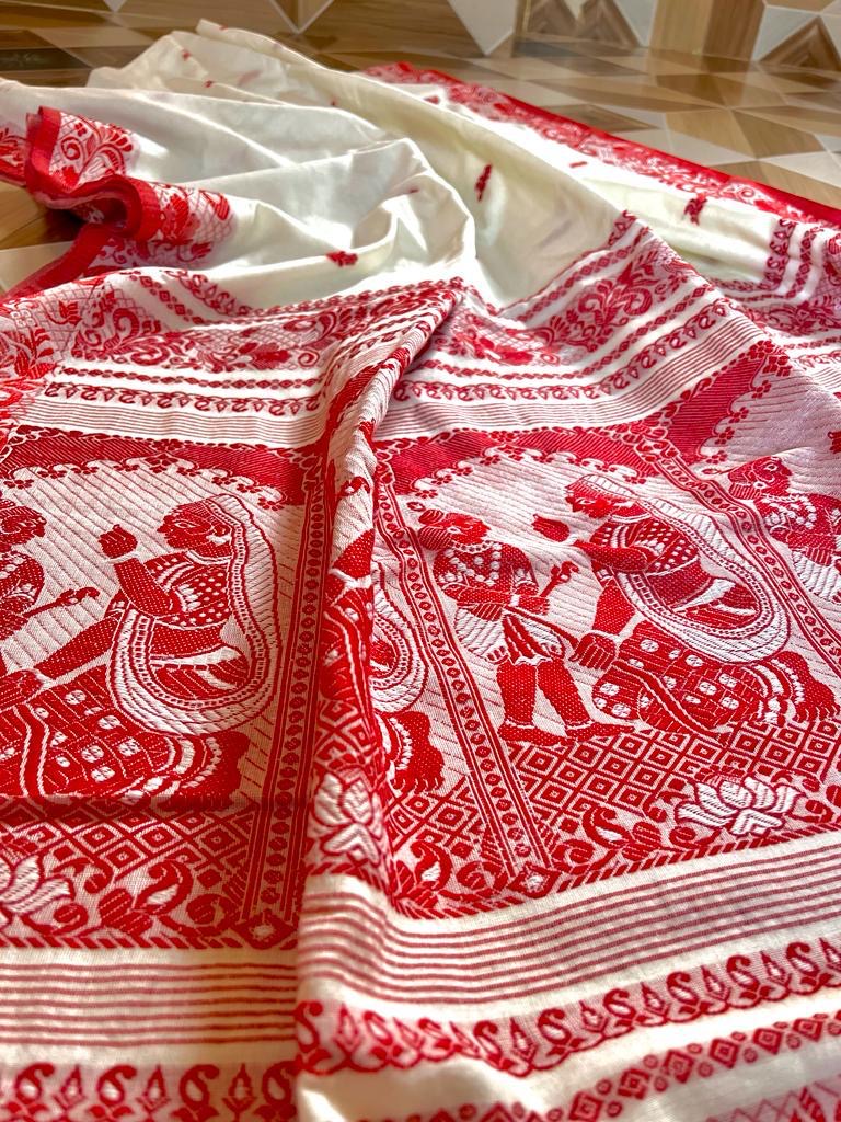 Cotton Baluchori saree