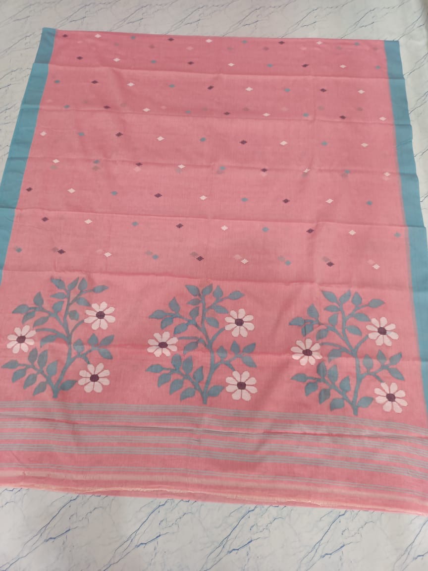 Cotton jamdani saree of Bengal - Cotton jamdani