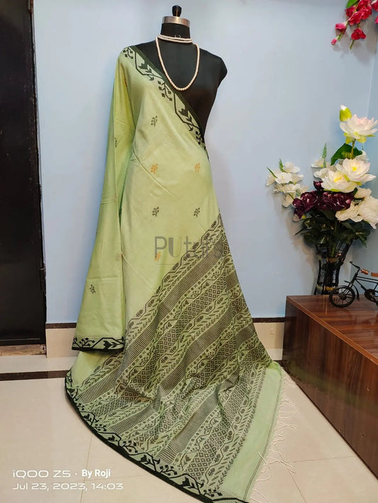 Cotton jamdani saree of Bengal Putul's Fashion