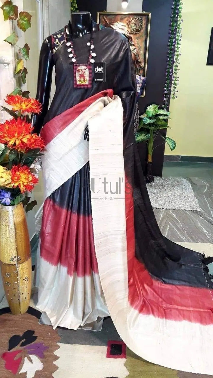 3D tussar Gicha with silkmark Putul's Fashion