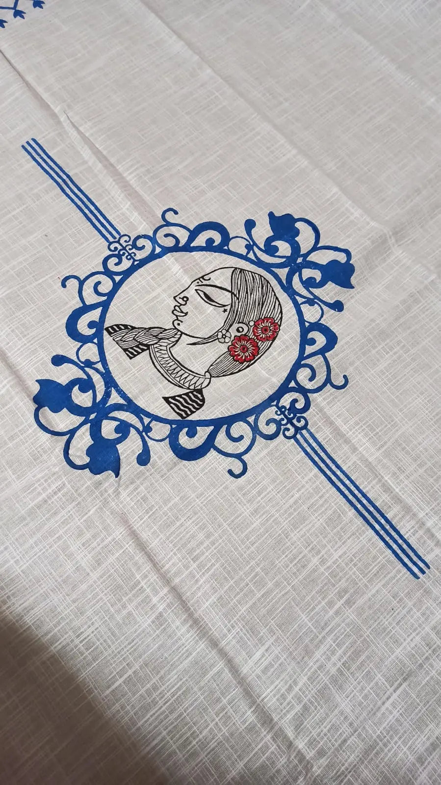 Block print saree of Bengal signature saree Putul's fashion