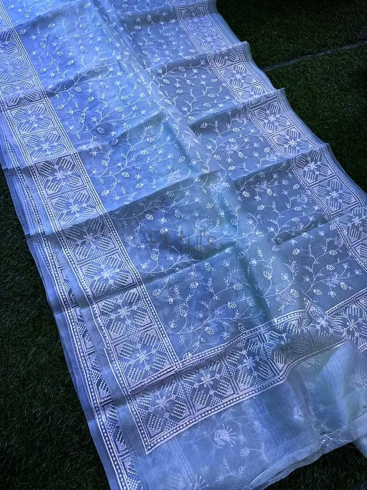 Banarasi organza with computer embroidery work Putul's Fashion