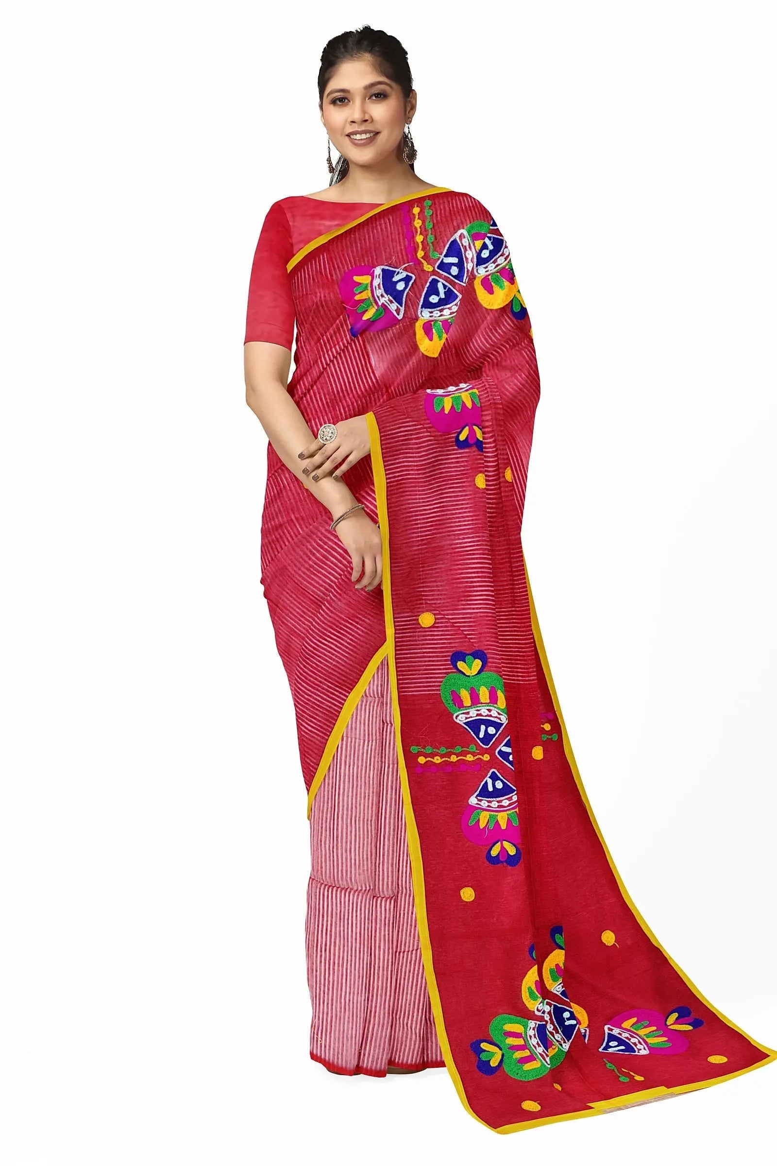 Handloom cotton silk saree Putul's fashion