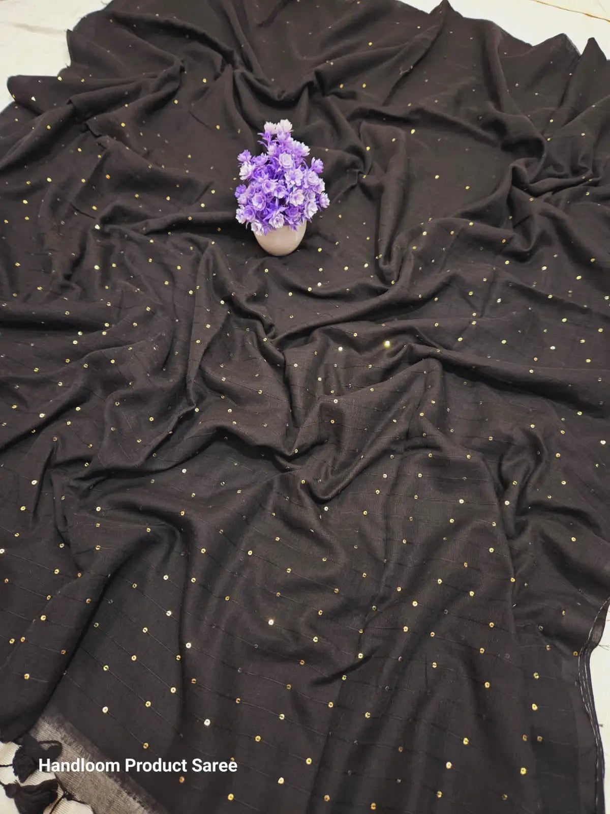 mal cotton sequins weaving saree Putul's fashion