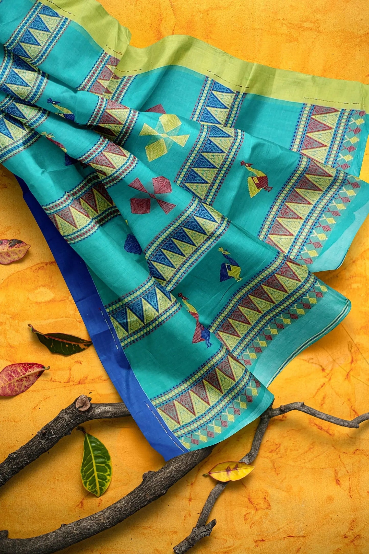 Cotton printed saree Putul's fashion