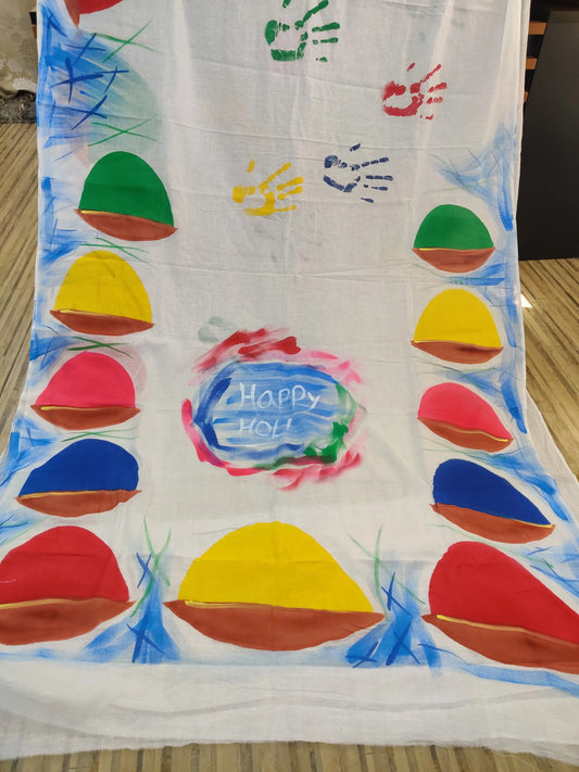 Holi festival saree Putul's fashion