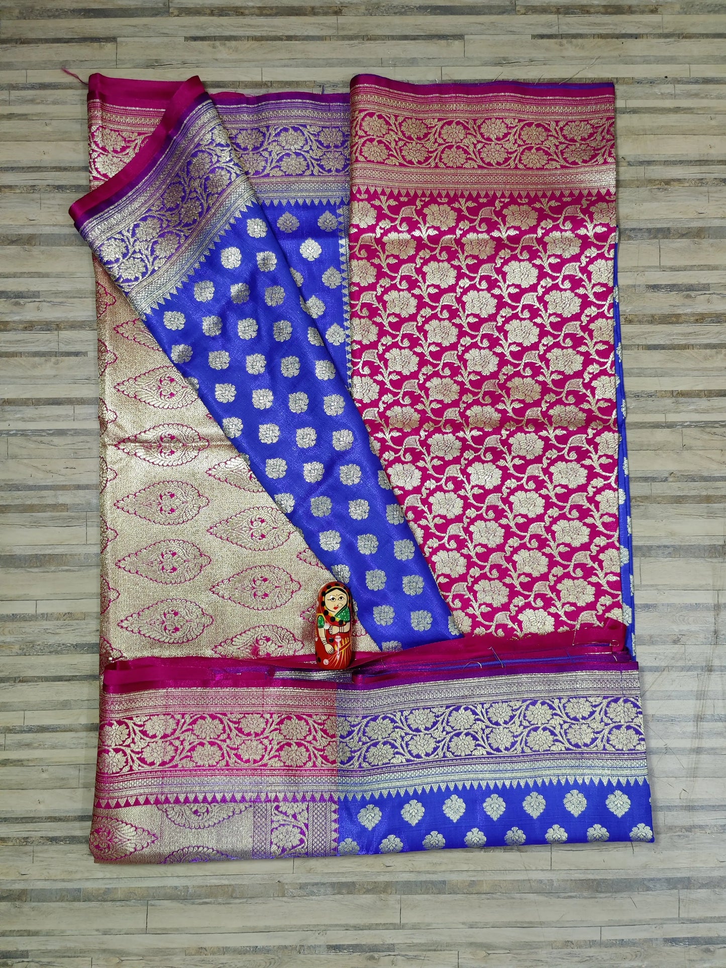 katan banarasi silk-blue rani Putul's fashion