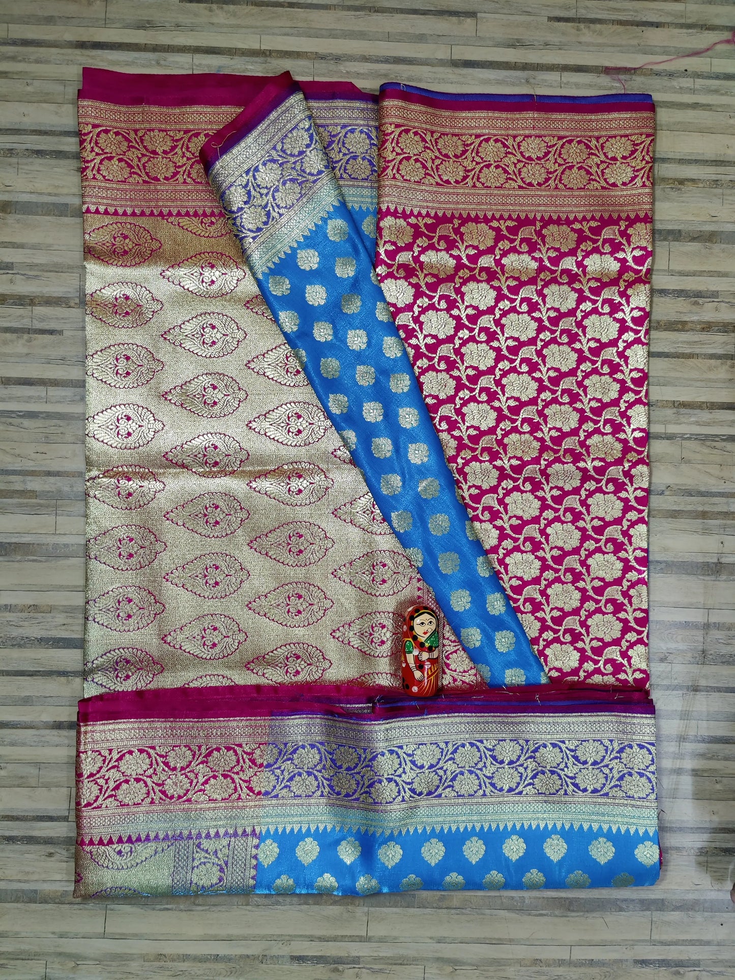 Banarasi saree-sky rani Putul's fashion