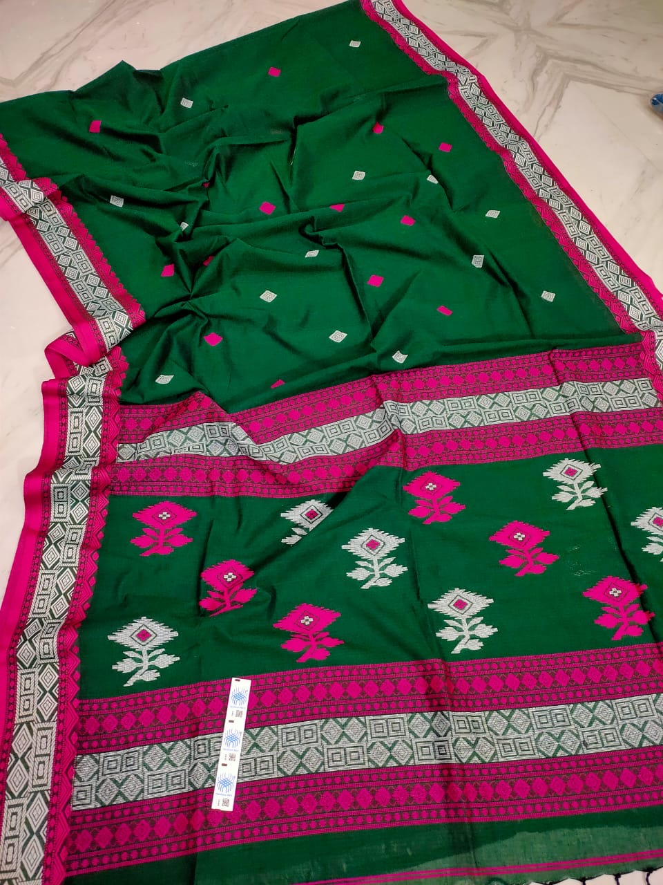 Kothakoli cotton saree - Green