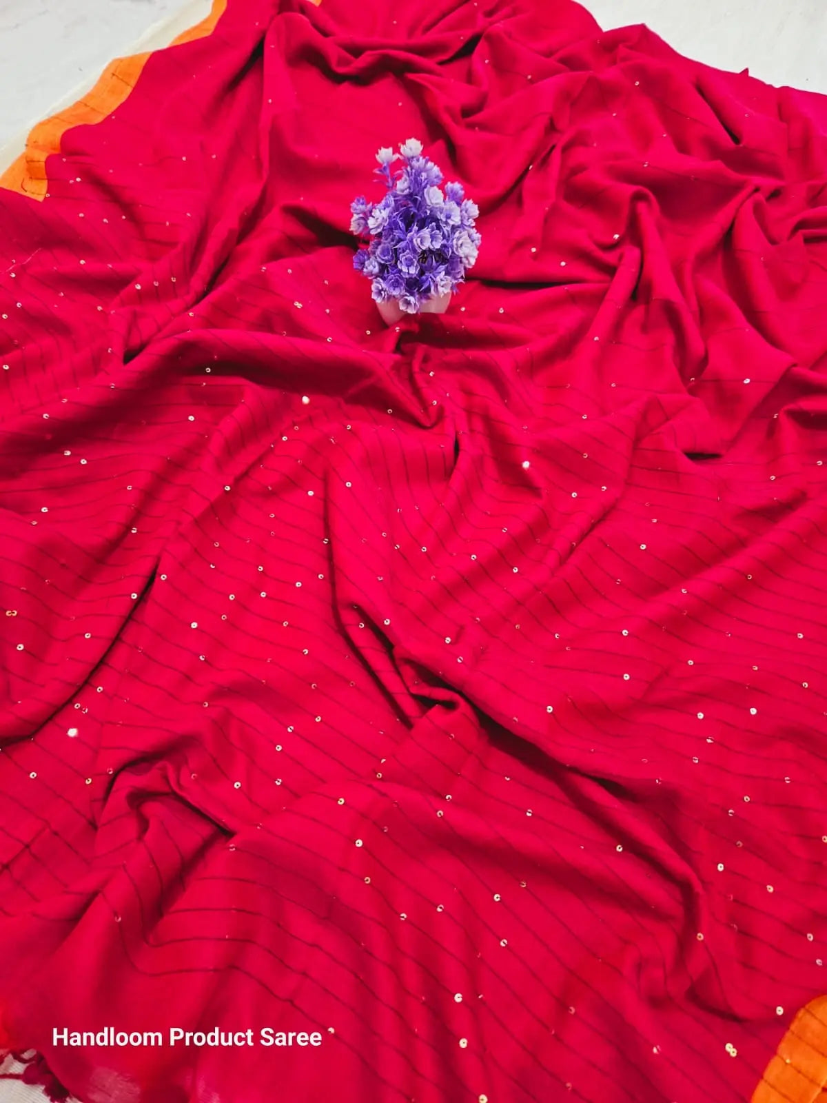 mal cotton sequins weaving saree Putul's fashion