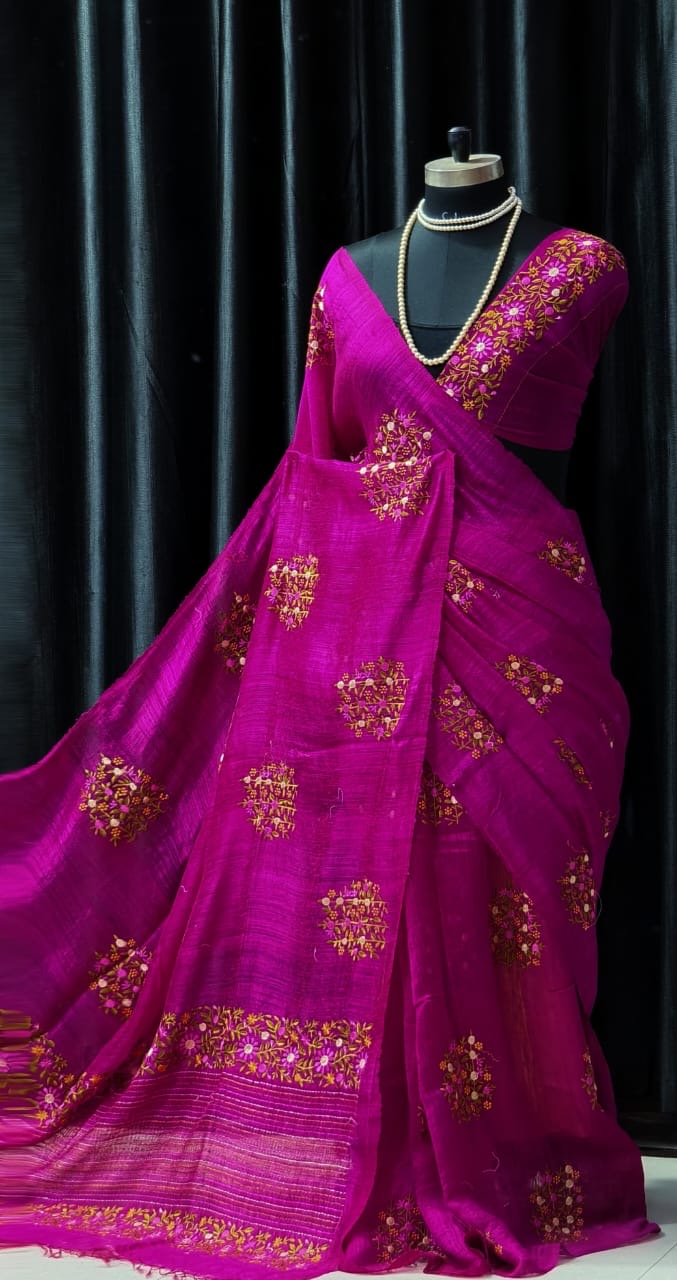 Putul’s Fashion Hand Bullion Parsi Wash Motka Saree Collection Rani matka saree