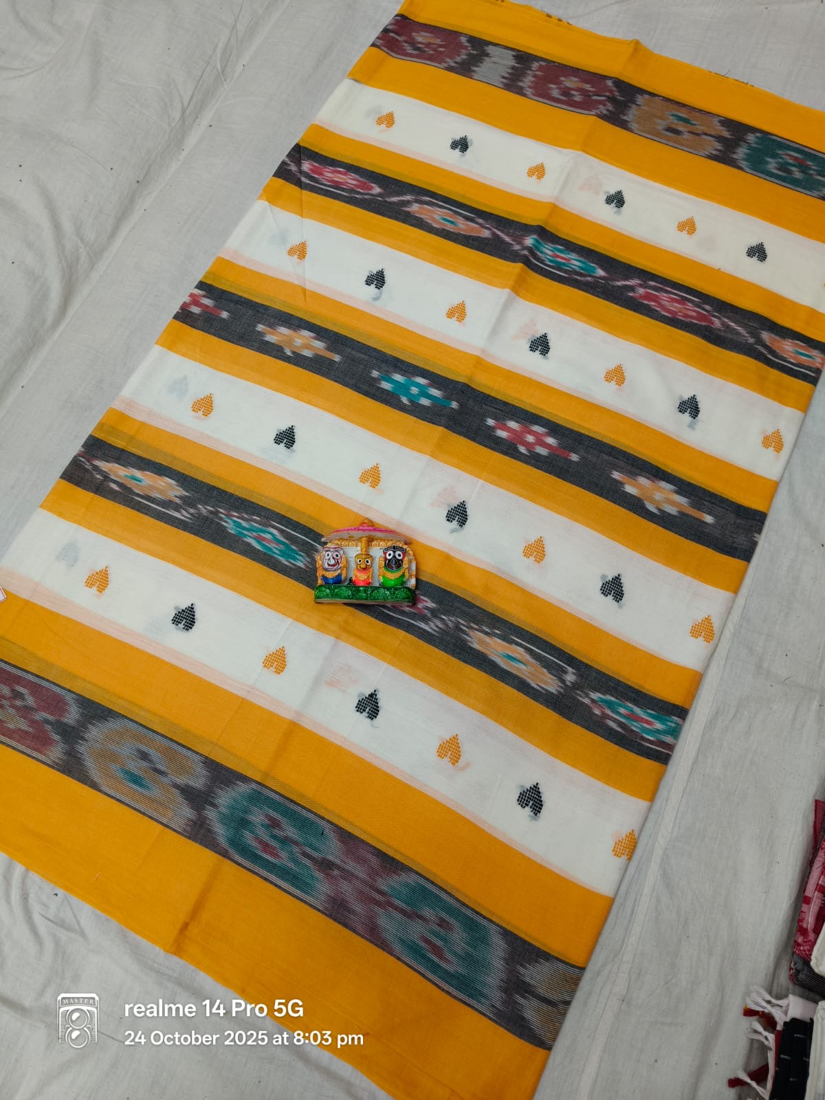 Soft authentic pure dhonekhali taant saree No blouse - Taant