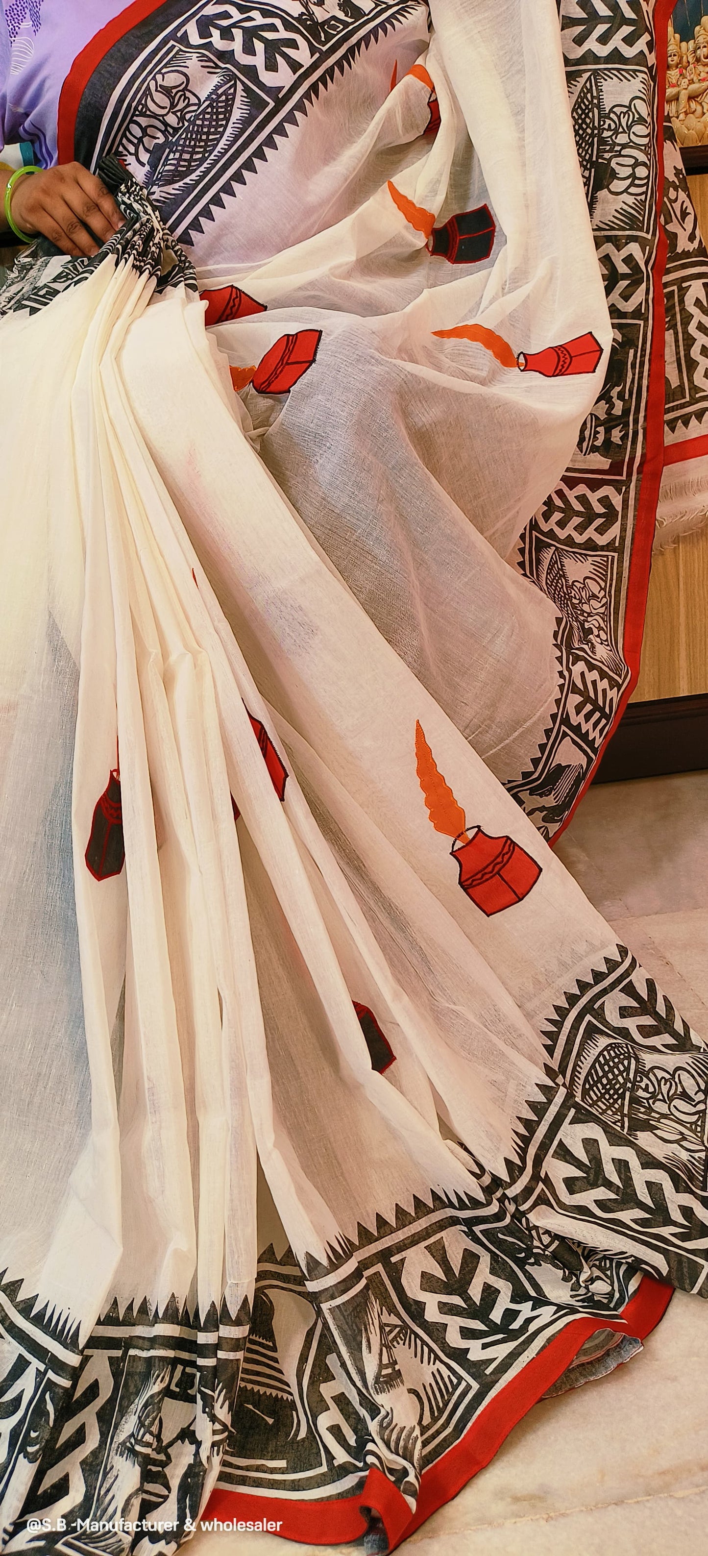 Sohojpath Saree Begumpuri taant - Lady with lamp