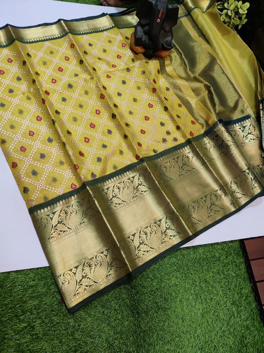 Tissue silk banarasi saree - Tissue saree